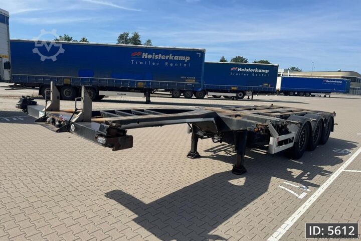 Transport av containrar Pacton TXD 339 Multi / 2x Extandable / Lift axle / NL ...