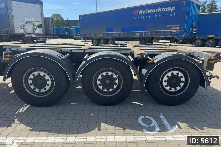 Transport av containrar Pacton TXD 339 Multi / 2x Extandable / Lift axle / NL ...