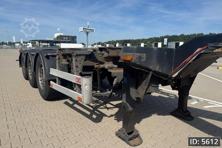 Transport av containrar Pacton TXD 339 Multi / 2x Extandable / Lift axle / NL ...