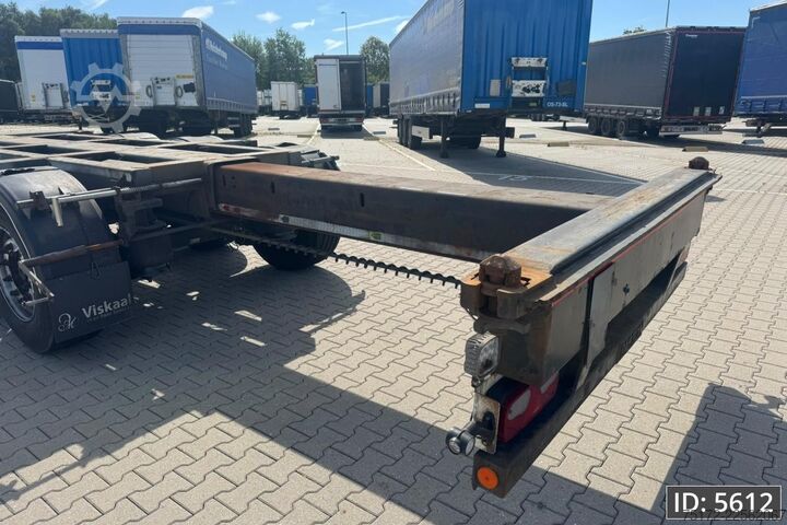 Transport av containrar Pacton TXD 339 Multi / 2x Extandable / Lift axle / NL ...