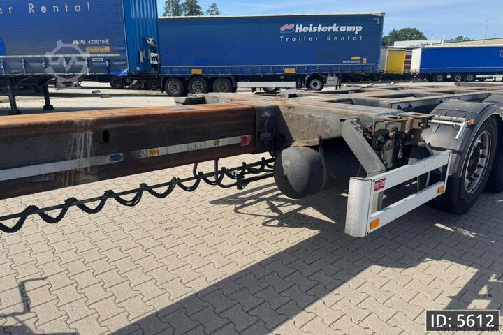 Transport av containrar Pacton TXD 339 Multi / 2x Extandable / Lift axle / NL ...