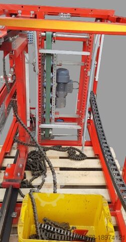 Vertikální dopravníkový elevátor FAS Vertikalförderer Aufzug Kisten