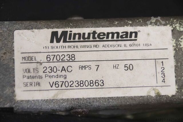 Maschinenbasis Bodenbearbeitungsmaschine Minuteman 670238