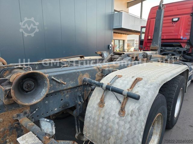 Φορτηγό γερανός roll-off MERCEDES-BENZ Aufbau Meiller Abroller RK 20.67 / Haken Hook
