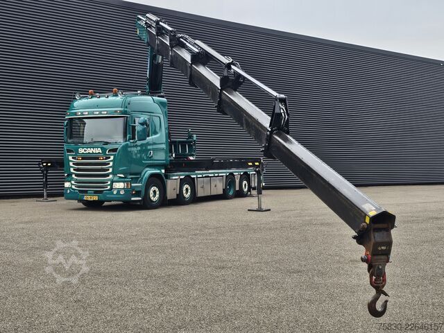Camion-grue Scania R450 8x2 / HMF 60TM / CRANE / KRAN