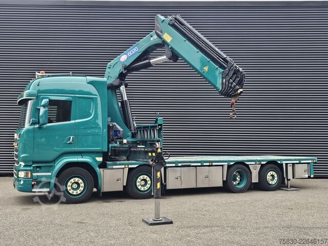 Camion-grue Scania R450 8x2 / HMF 60TM / CRANE / KRAN