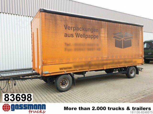 Open trailer with tarp DA3, 2-Achs Anhänger
