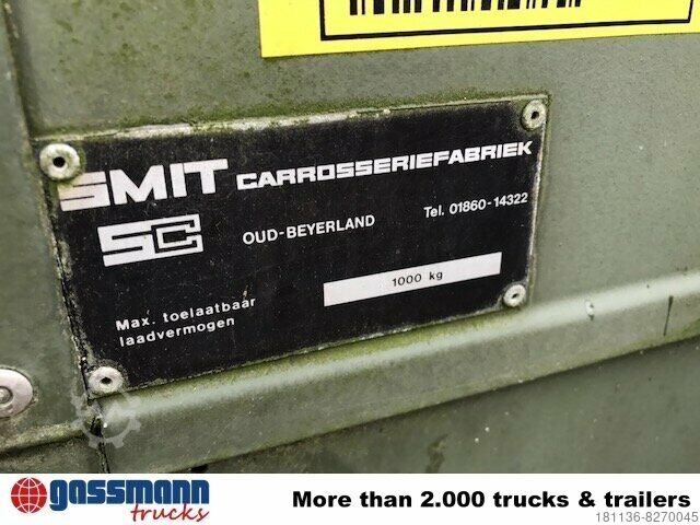 Remolque abierto con toldo Smit SMIT Wassertank-Anhänger 10x vorhanden!