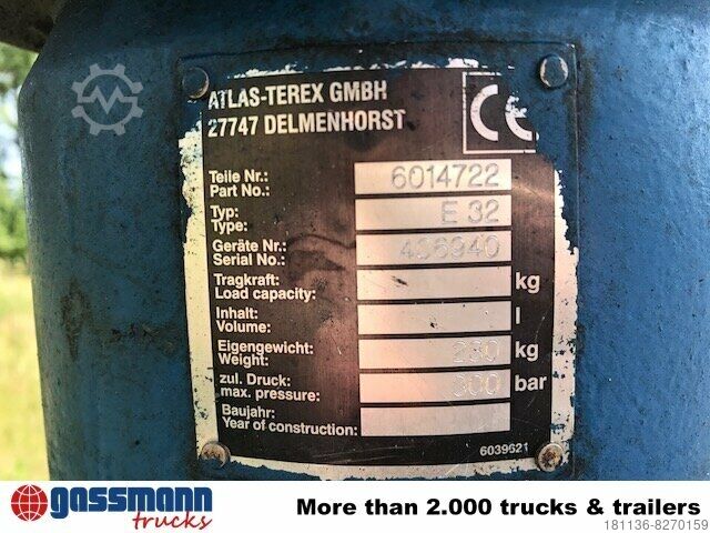 Autolaadkraan Atlas E 32 Grabgreifer, Baggergreifer