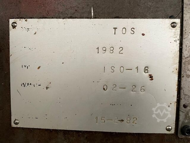 Rotary Table - Boring TOS ISO 16