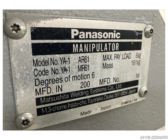 Industrial robot PANASONIC TA 1400