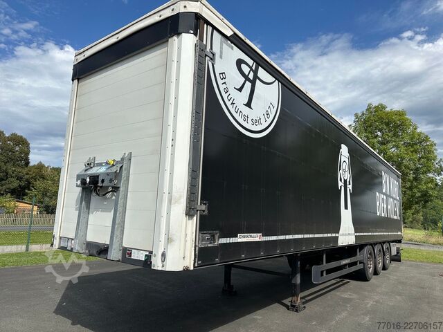Åben sættevogn med presenning SCHWARZMÜLLER S1 Speed Curtainsider ,SAF Achsen,,Edsccha,Lift