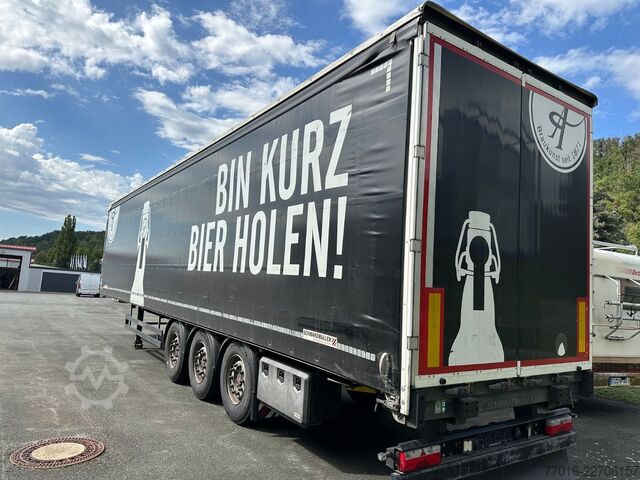 Åben sættevogn med presenning SCHWARZMÜLLER S1 Speed Curtainsider ,SAF Achsen,,Edsccha,Lift