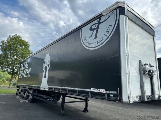 Åben sættevogn med presenning SCHWARZMÜLLER S1 Speed Curtainsider ,SAF Achsen,,Edsccha,Lift