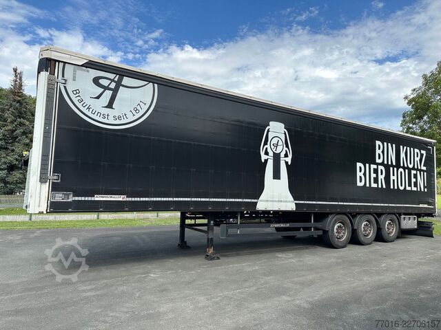 Åben sættevogn med presenning SCHWARZMÜLLER S1 Speed Curtainsider ,SAF Achsen,,Edsccha,Lift