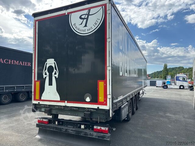 Åben sættevogn med presenning SCHWARZMÜLLER S1 Speed Curtainsider ,SAF Achsen,,Edsccha,Lift