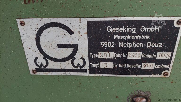 Gemotoriseerde lasdraaitafel en kanteltafel GIESEKING SD 01