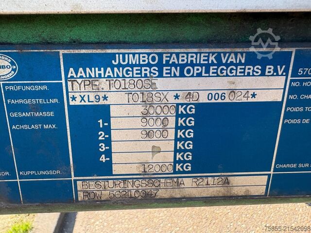 Curtain sided Jumbo TO  City / 11.65 M / NEW APK-TÜV / Steeri...