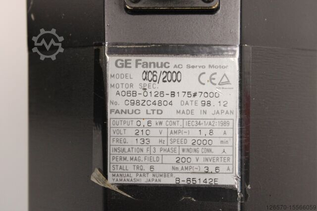 Servomotor GE FANUC C6/2000