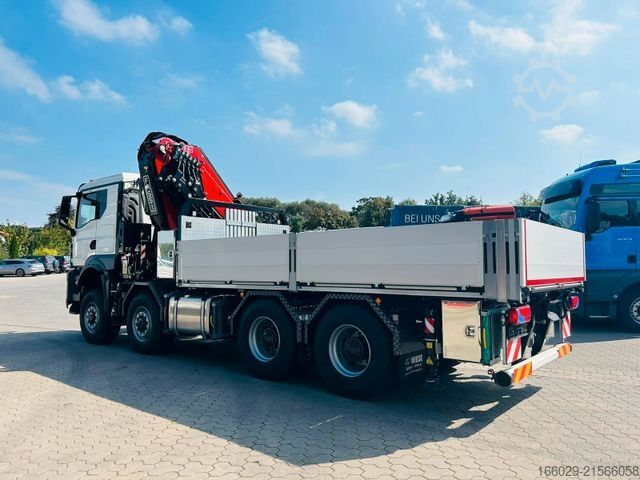Vrachtauto met open laadbak MAN TGS 41.520 8x8 mit Fassi Ladekran F705R.2.6 TECH