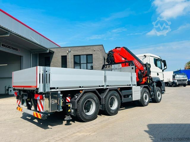 Vrachtauto met open laadbak MAN TGS 41.520 8x8 mit Fassi Ladekran F705R.2.6 TECH