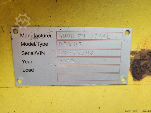 Pacton trailer with Diebolt 24 t long timber crane Pacton kraanwagen