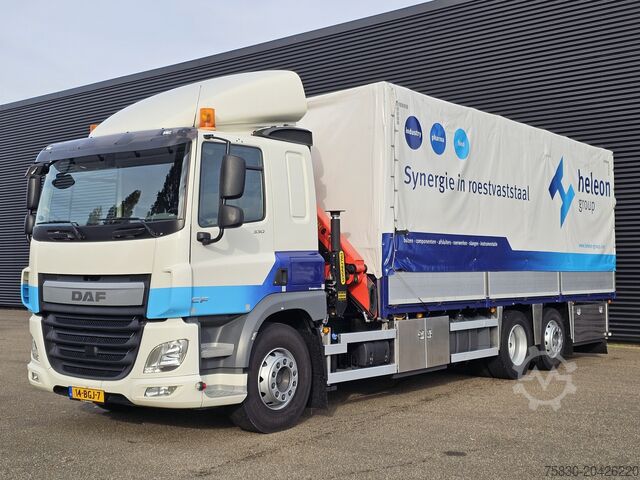 Kranwagen DAF CF 330 6x2 / PALFINGER CRANE / KRAN / CURTAIN