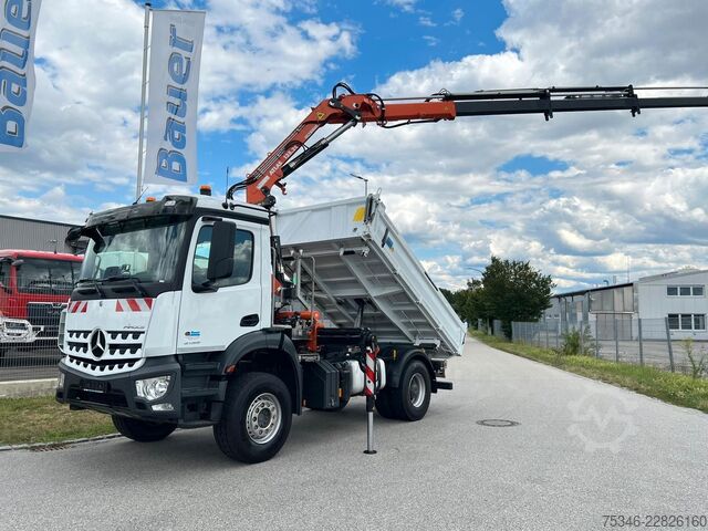 Kiepwagen MERCEDES-BENZ Arocs 2135 Kipper/Kran Atlas AK 135/Funk/107 tkm