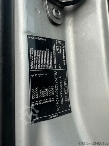 LKW mit Pritsche & Plane MERCEDES-BENZ Antos 2543 6x2 / Palfinger PK 34002 + Jib + Funk