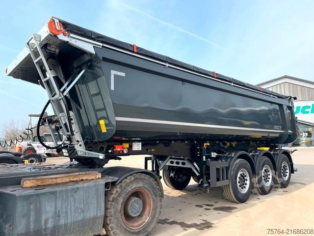 Tipper semitrailer SCHMITZ CARGOBULL 25m² Stahlkipper mit E-Verdeck/ Auch Miete!