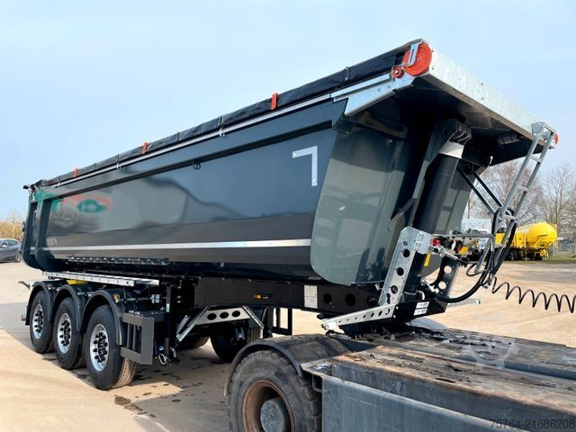 Tipper semitrailer SCHMITZ CARGOBULL 25m² Stahlkipper mit E-Verdeck/ Auch Miete!