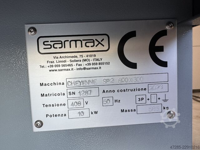 Strukturiermaschine mit zwei Köpfen Sarmax Cheyenne SP2 600