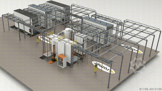 Verfautomatisch, hybride, handmatig ROMER-Lakiernie-automatyczne,hybrydowe Power&free, poprzeczny krzyżowy,łańcuch