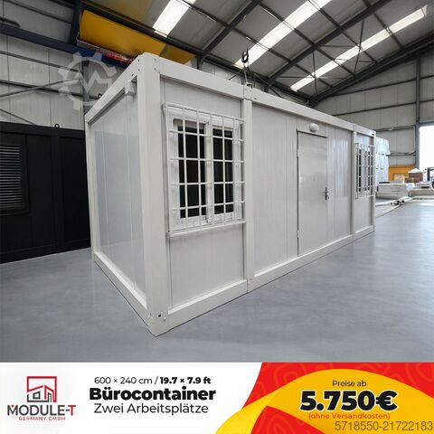 Contenedor de oficina 600x240 cm | Fabricante Module T Germany GmbH Bürocontainer 20 Fuß Neu kaufen