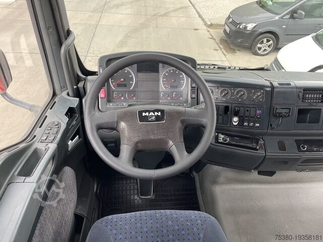 Plattewagen met zeil man TGA 18.350 Edscha Klima*Webasto*AHK*