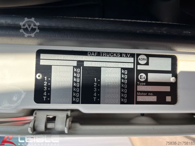 Standard dragbil DAF XF 460 SSC*Standklima*Tank 845L*DTCO 4.1*