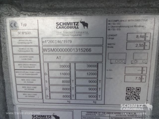 Damperli yarı römork Schmitz Cargobull Tipper Steel half pipe body 25m³