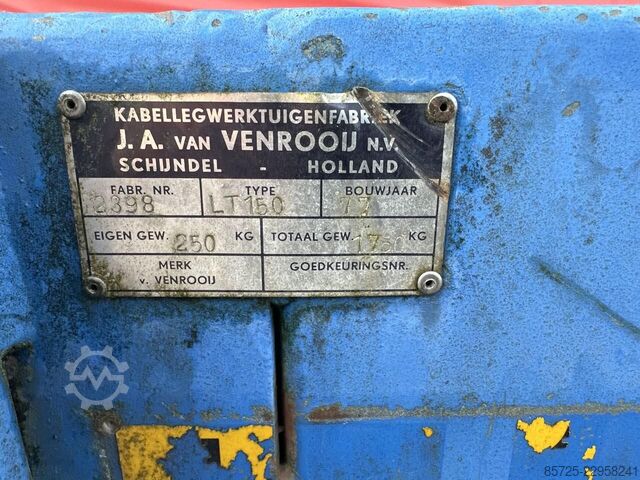 Système de câble  Venrooij kabelwagen aanhanger - Gebruikt