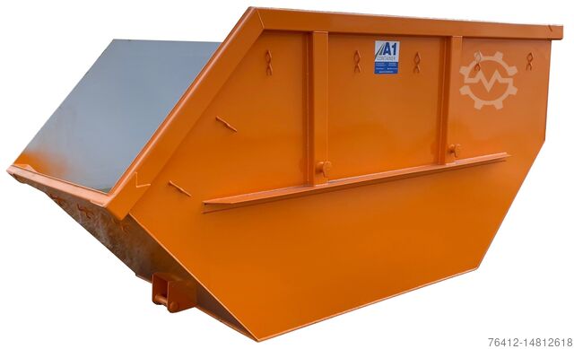 Skip container A1 Container Absetzmulde 7 m³ - RAL 5010 Enzianblau - Absetzcontainer