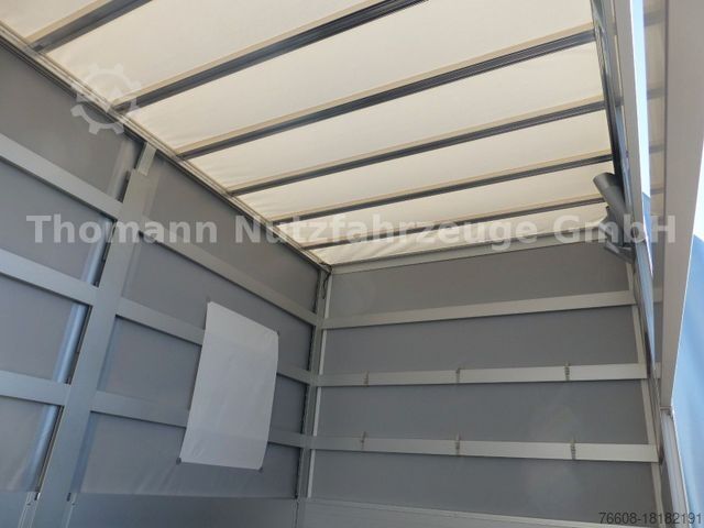 Curtain sider van RENAULT Pritsche Plane mit Schlafkabine hinten