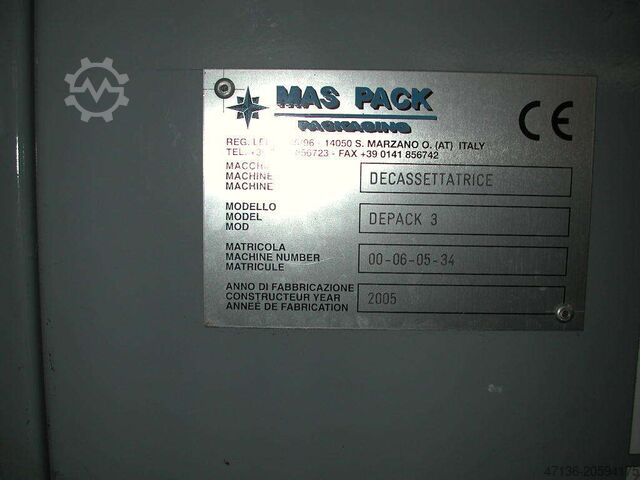 Rozpakowywarka skrzyń DEPACK 3 MAS PACK DEPACK 3