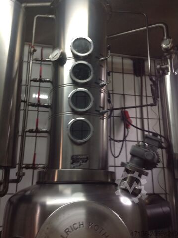 Instalacja destylacyjna 150 l. pęcherz moczowy Kothe K800