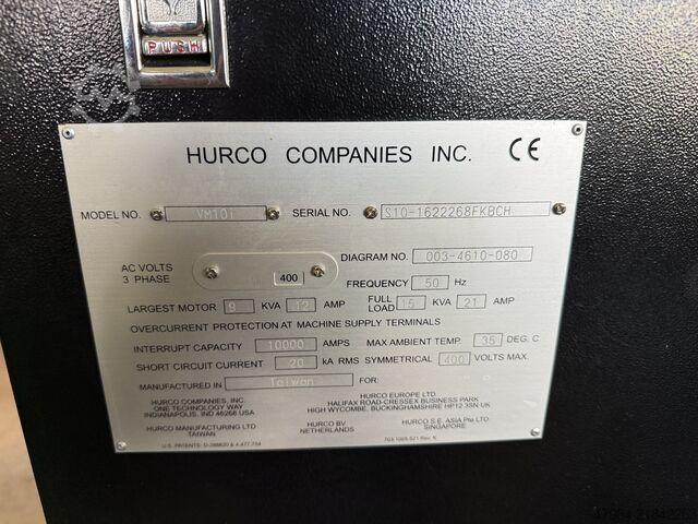 Κάθετο κέντρο κατεργασίας CNC HURCO VM 10 i