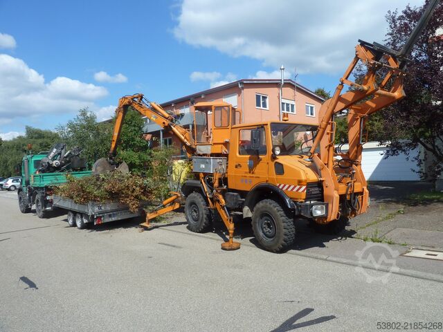 Unimog Klaus koparka z ładowaczem czołowym Mercedes-Benz Unimog U424/U1000