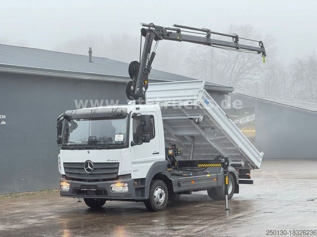 Three-sided tipper truck MERCEDES-BENZ Atego 823 4x2 Meiller DSK,HIAB-Ladekran *NEU*