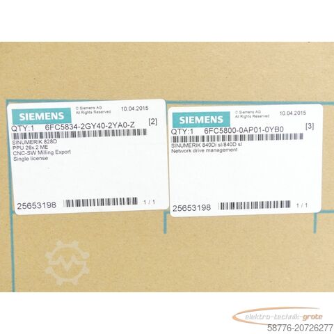 Componente Siemens Siemens 6FC5370-6AA30-0AA0 SN:ZVF3Y9S001536 - ! -