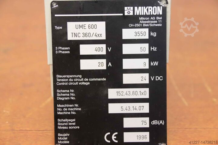 I/R modülü Simodrive 611 Siemens Mikron 6SN1145-1BA00-0BA0 UME 600