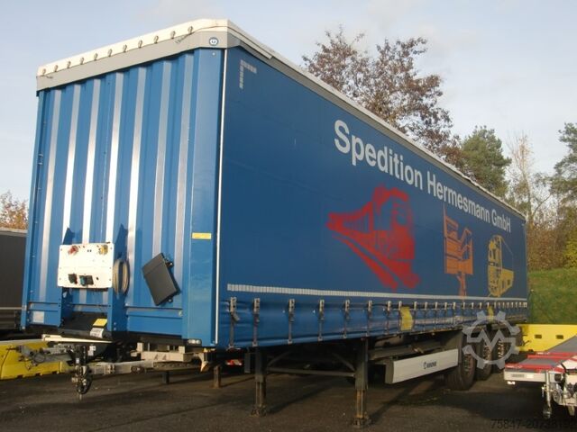 Auflieger mit Pritsche & Plane Krone SDP 27 Coil 8.600 bahnverladbar