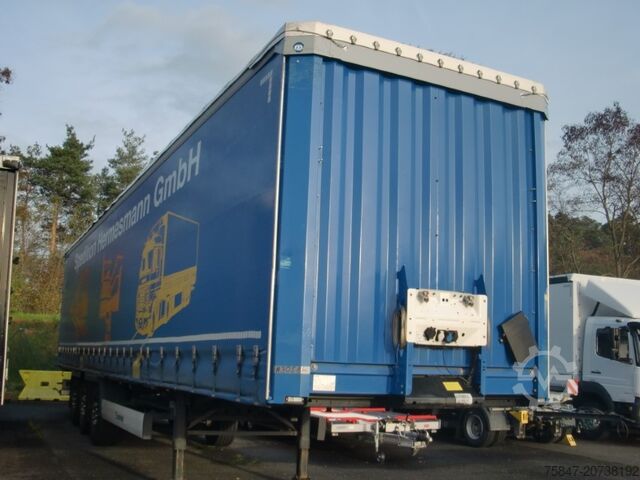 Auflieger mit Pritsche & Plane Krone SDP 27 Coil 8.600 bahnverladbar