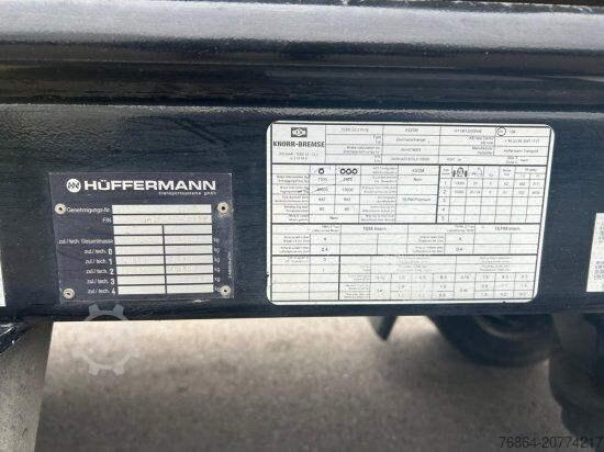 Rimorchio HüFFERMANN ABROLLANHäNGER PREIS OHNE ABROLLCONTAINER